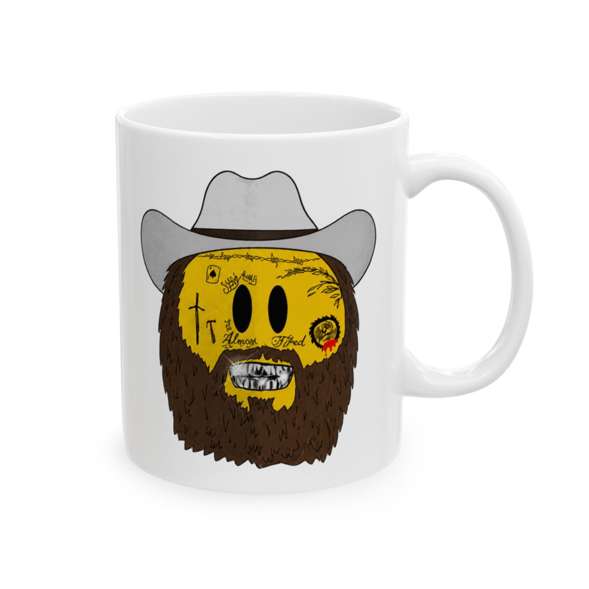 Emoji Coffee Mug with Funny Expressions - Post Malone official mugs-drinkware merch